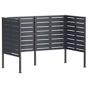 vidaXL Pr&uuml;gikasti ekraan 167 x 85 x 113 cm Teras Antratsiit