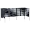 vidaXL Pr&uuml;gikasti ekraan 249 x 85 x 113 cm Teras Antratsiit