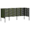 vidaXL Pr&uuml;gikasti ekraan 249 x 85 x 113 cm Teras Oliiviroheline