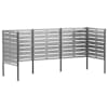 vidaXL Pr&uuml;gikasti ekraan 249 x 85 x 113 cm Tsingitud teras H&otilde;bedane