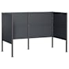 vidaXL Pr&uuml;gikasti ekraan 167 x 85 x 113 cm Teras Antratsiit