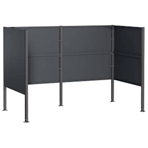 vidaXL Pr&uuml;gikasti ekraan 167 x 85 x 113 cm Teras Antratsiit