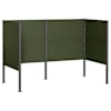 vidaXL Pr&uuml;gikasti ekraan 167 x 85 x 113 cm Teras Oliiviroheline