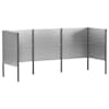 vidaXL Pr&uuml;gikasti ekraan 249 x 85 x 113 cm Tsingitud teras H&otilde;bedane