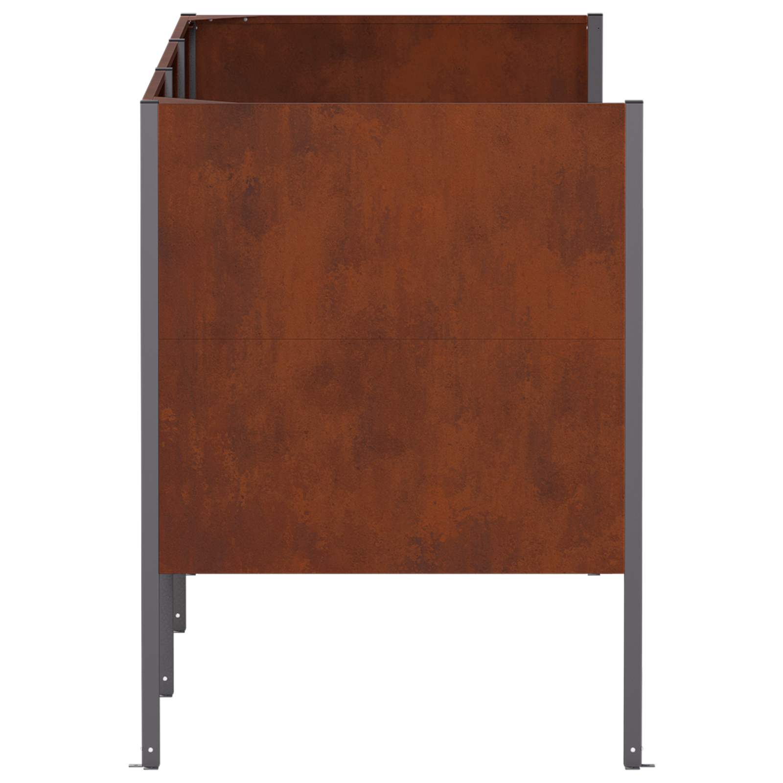 Zaslon za smetnjak 249 x 85 x 113 cm Vremensko odporno jeklo