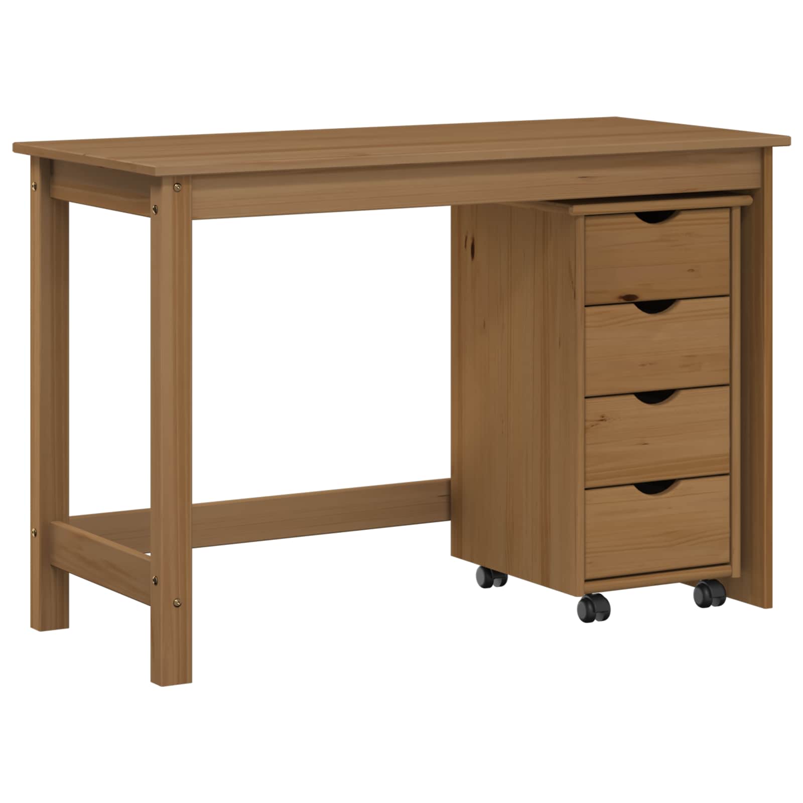 Bureau Kas Set 2 st HoningBruin Massief grenenhout image 2