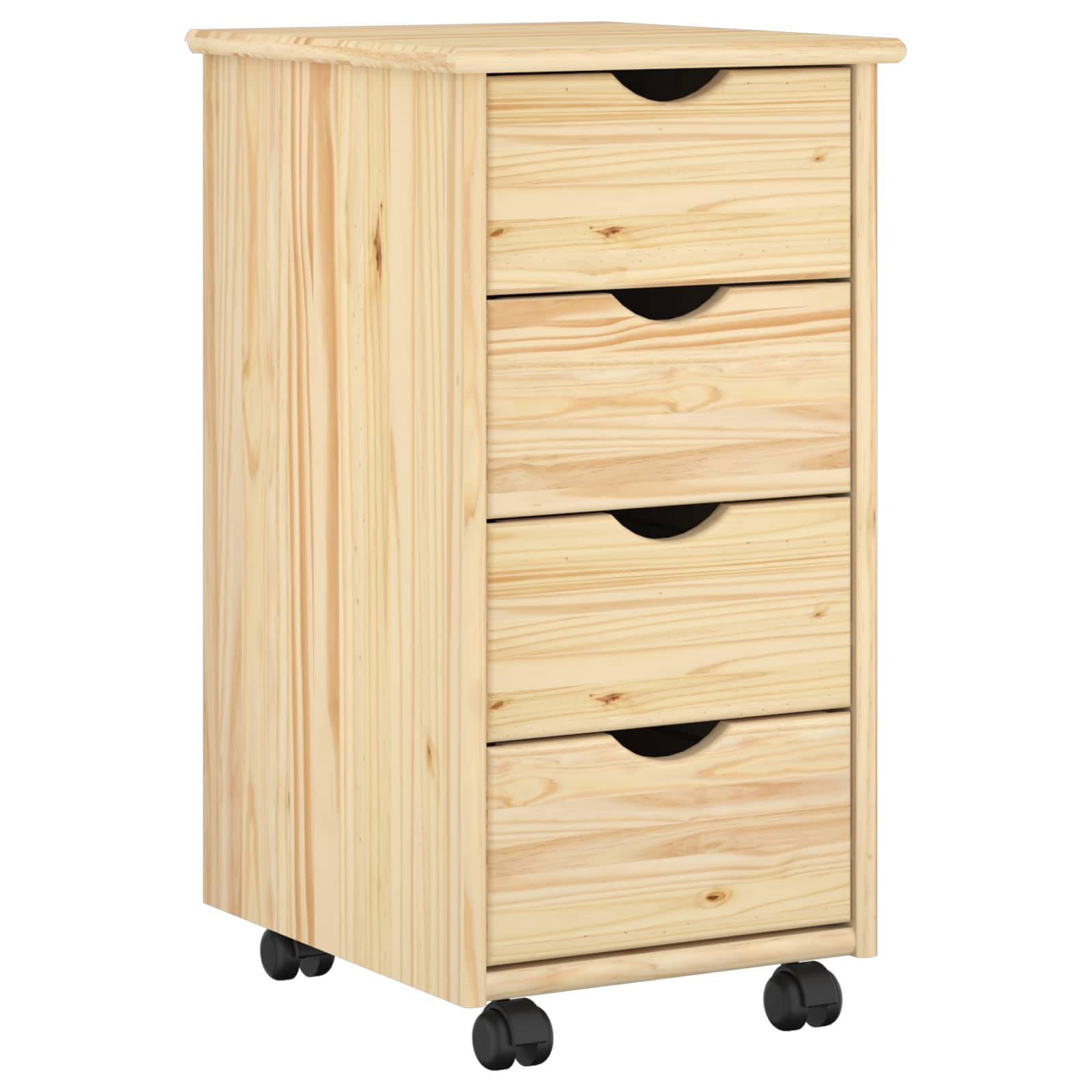 vidaXL Schreibtischschrank-Set 2 stk. Braun Massives Kiefernholz – Bild 3