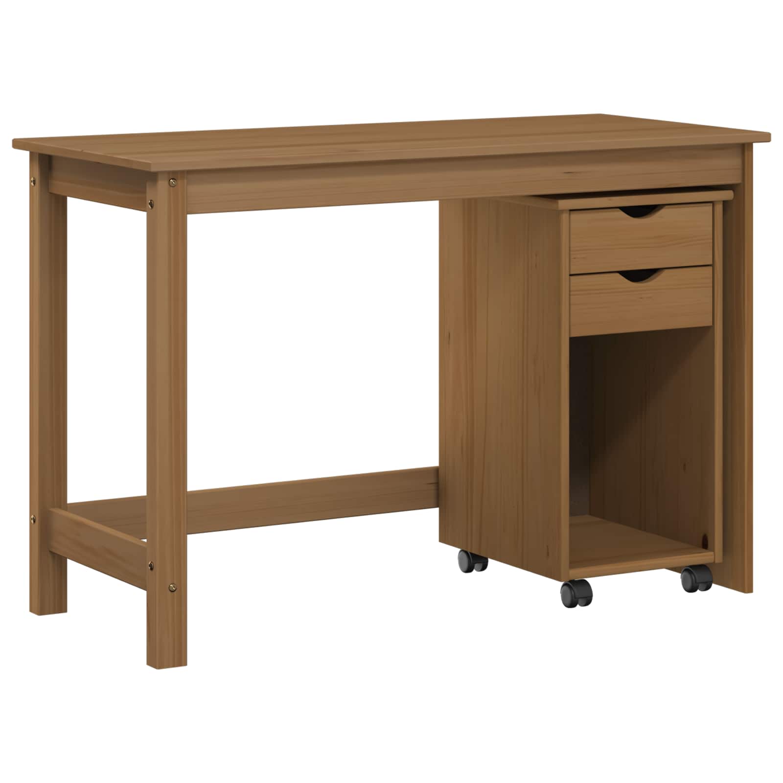 Bureau Kas Set 2 st HoningBruin Massief grenenhout image 2
