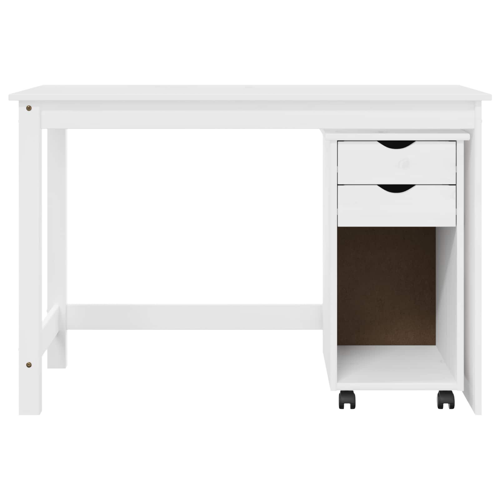 Bureau Kas Set 2 st Wit Massief grenenhout image 6