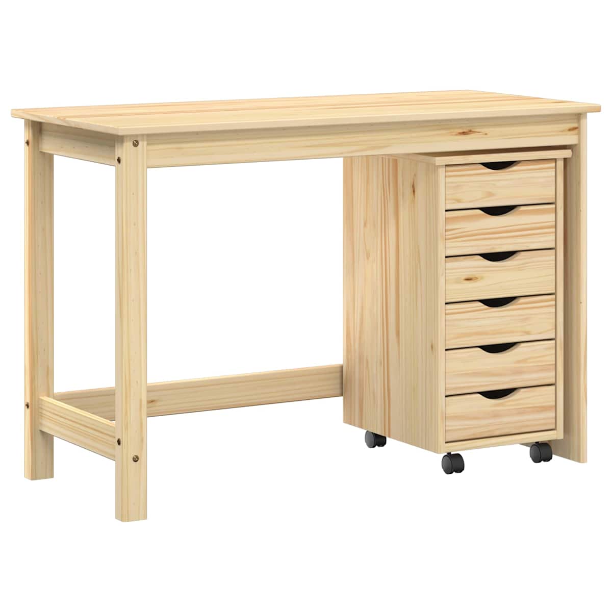 Skrivebord og rullevognsæt MOSS 2 stk. - Billede 2