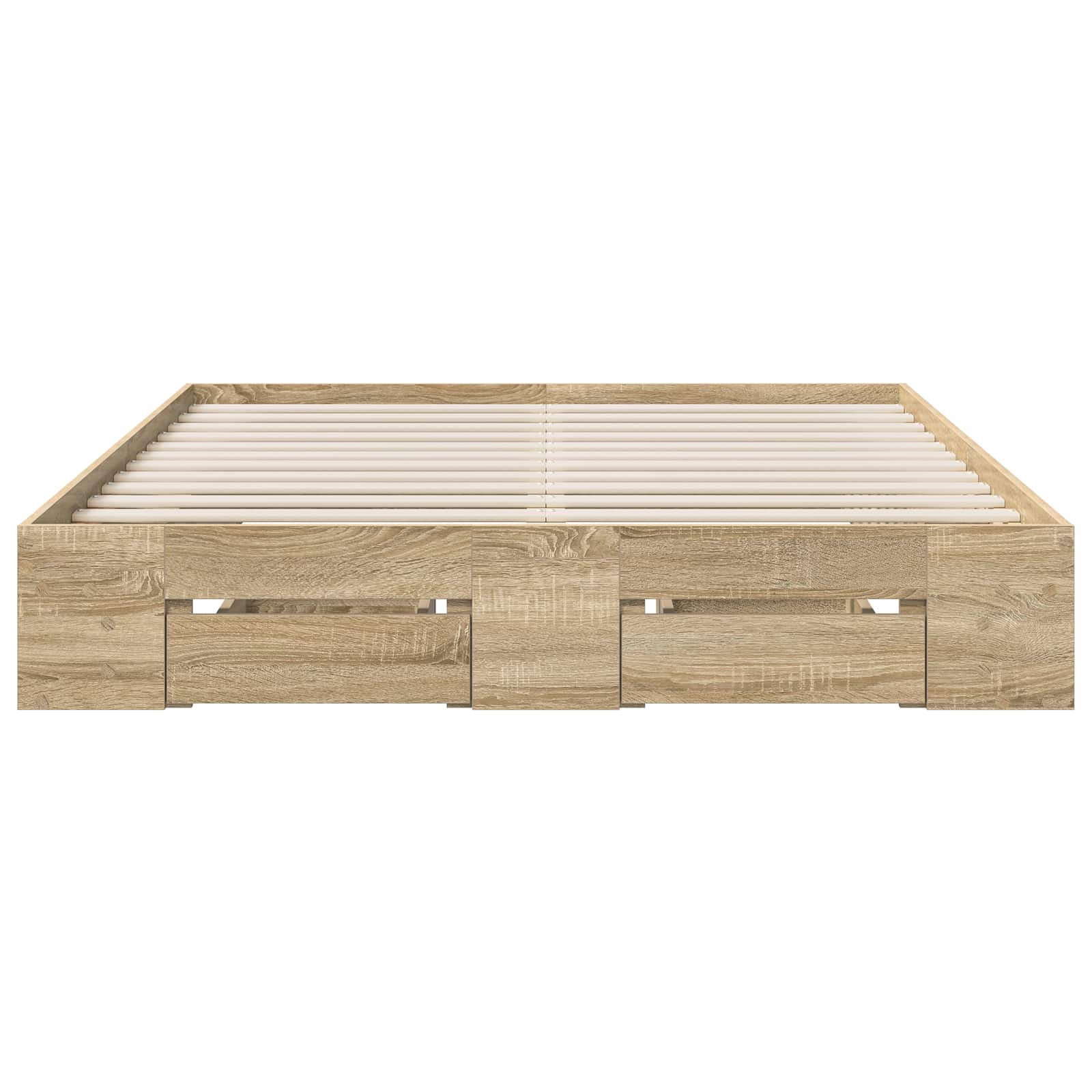 vidaXL Bedframe 2 st Sonoma Eiken 120 x 200 cm Bewerkt hout, foto 4