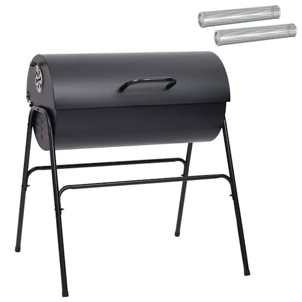 vidaXL T&uuml;nnigrill kahe k&uuml;psetusrestiga 3 tk 80 x 73 x 90 cm Metall