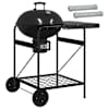 vidaXL S&uuml;si grill suitsetaja torudega 91 x 71 x 107 cm Teras Must