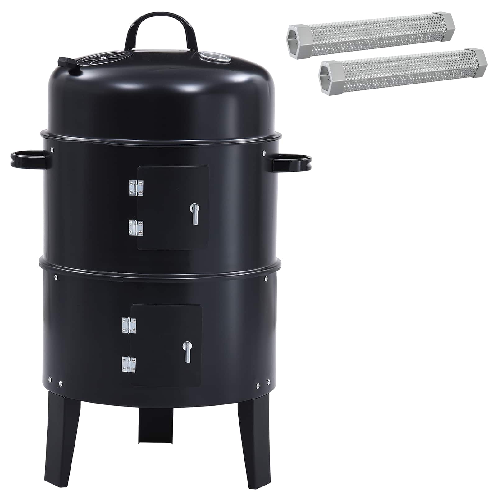 Buiten Grill Ø 40 x 80 cm Staal Zwart image 2