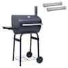vidaXL S&uuml;si grill 75 x 48 x 120 cm Pulberv&auml;rvitud teras ja plast