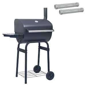 vidaXL S&uuml;si grill 75 x 48 x 120 cm Pulberv&auml;rvitud teras ja plast