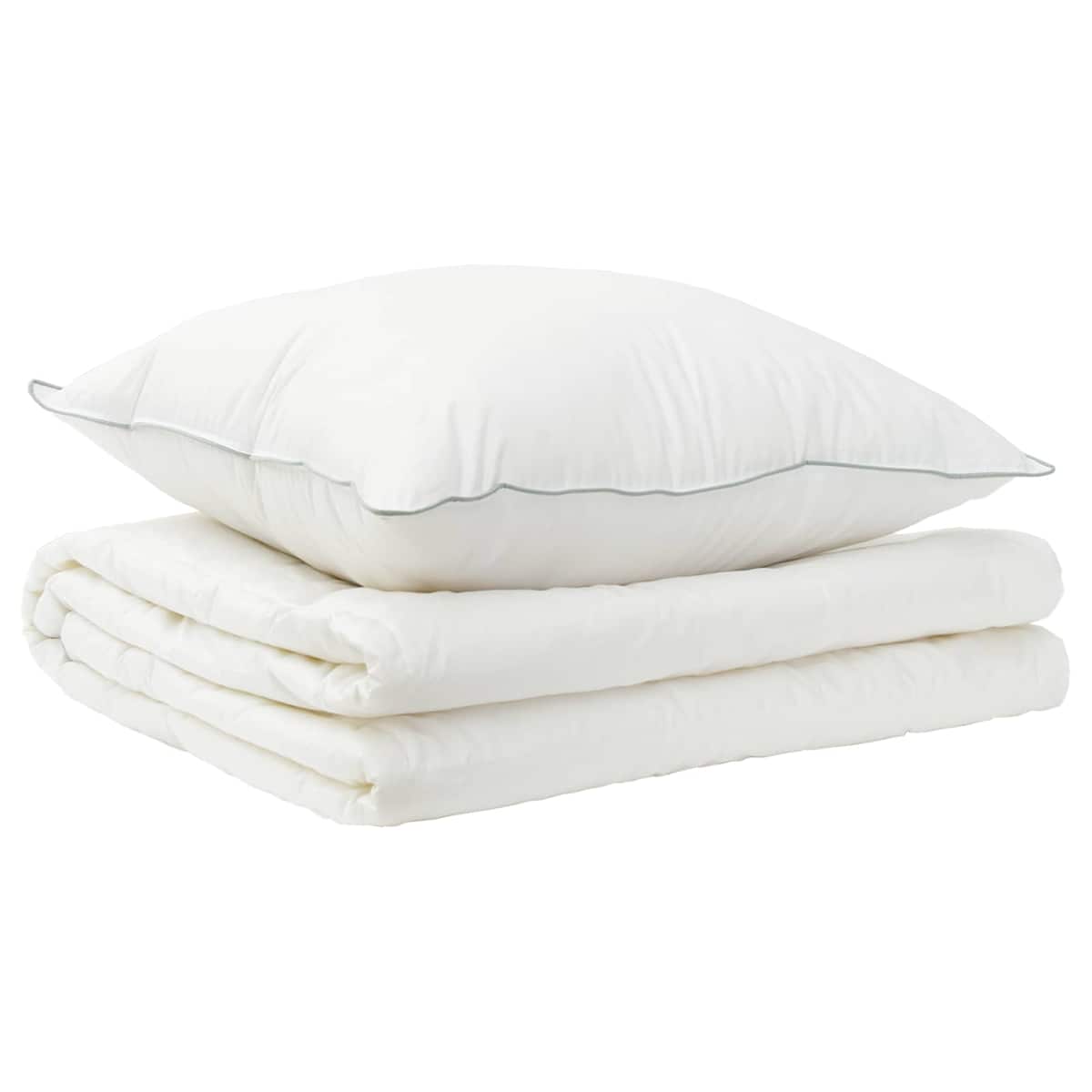 Dyne- og puddesæt 2 stk. Sommer 140 GSM Uld Hvid - Billede 2