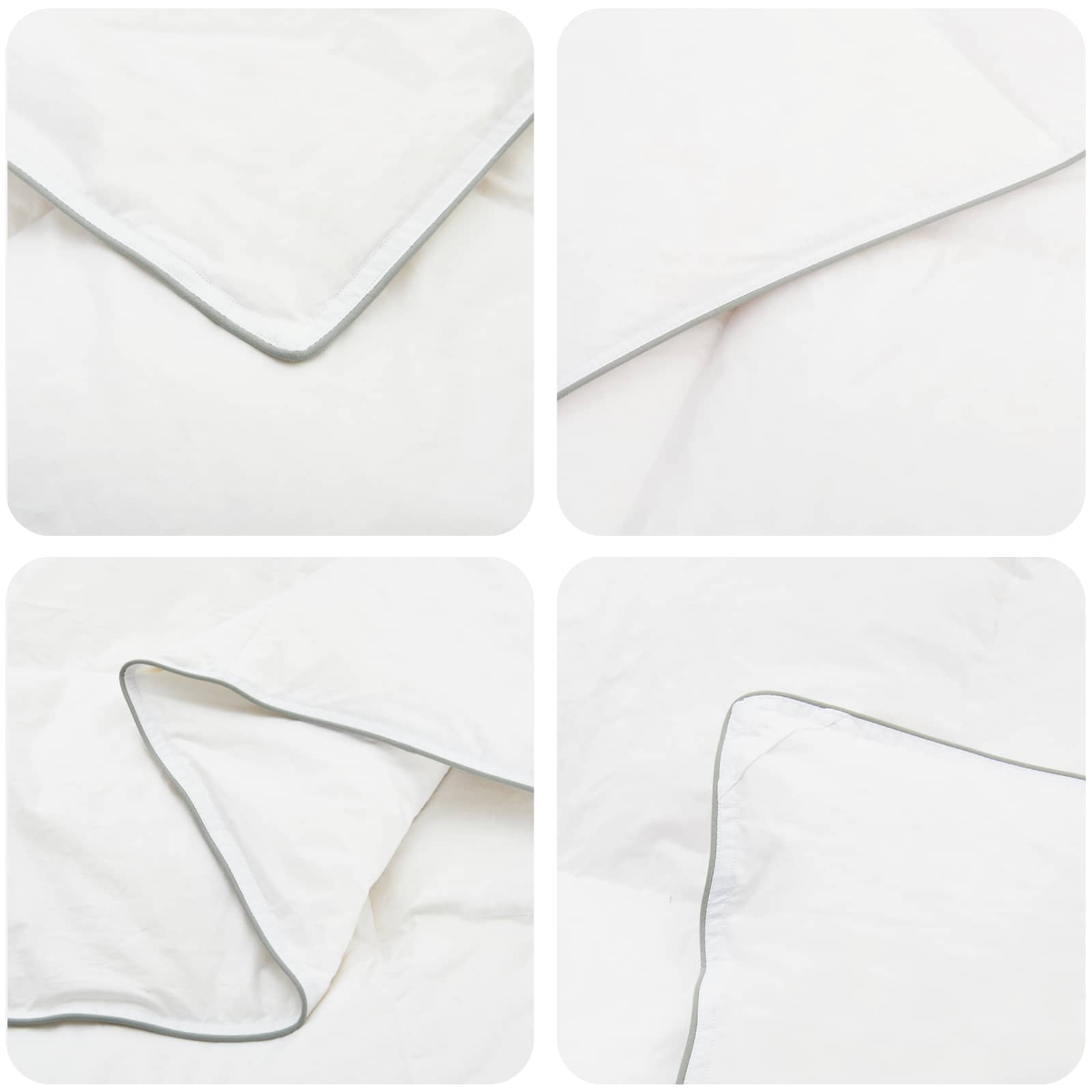 Dekbed en Kussen Set 2 pcs 137x200 cm Zomer 200 GSM Wol Wit image 8
