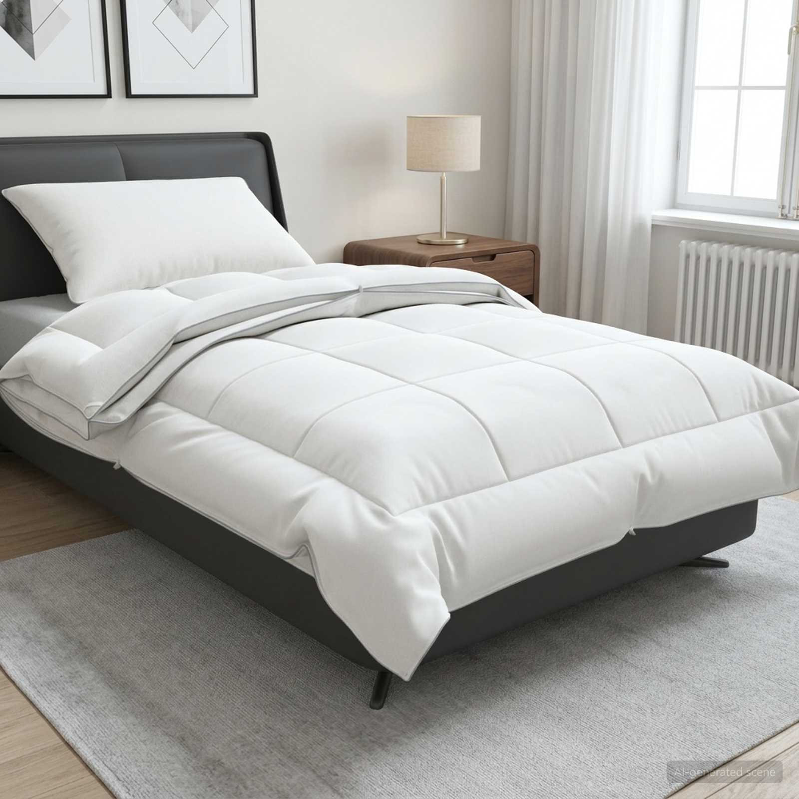 Dekbed en Kussen Set 2 pcs 155x200 cm 4 seizoenen 200+300 GSM image 1