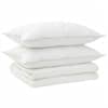 vidaXL Tekk ja padjakomplekt 3 tk 200x240 cm Suvi 140 GSM Vill Valge