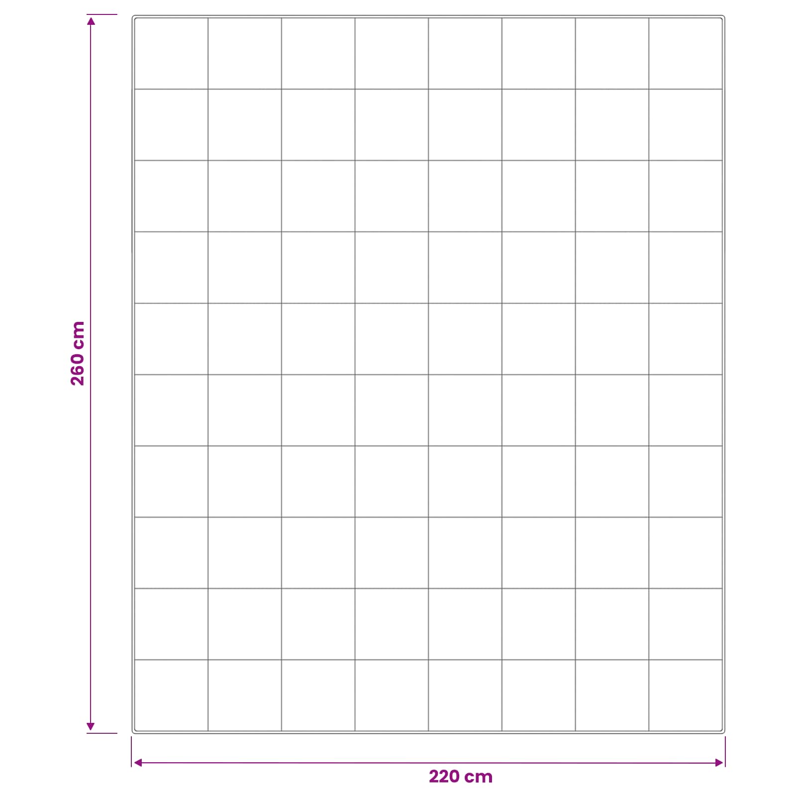 Dekbed en Kussen Set 3 pcs 220x260 cm Zomer 140 GSM Wol Wit image 11