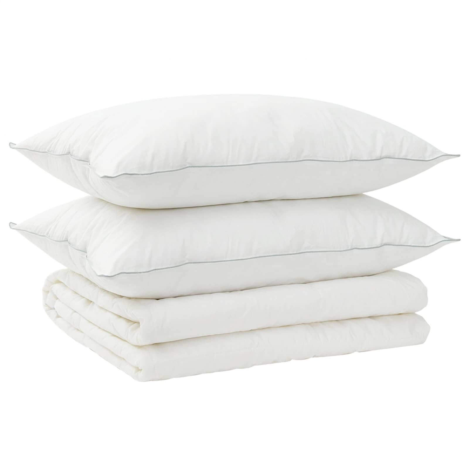 Dekbed en Kussen Set 3 pcs 240x260 cm Zomer 140 GSM Wol Wit image 2