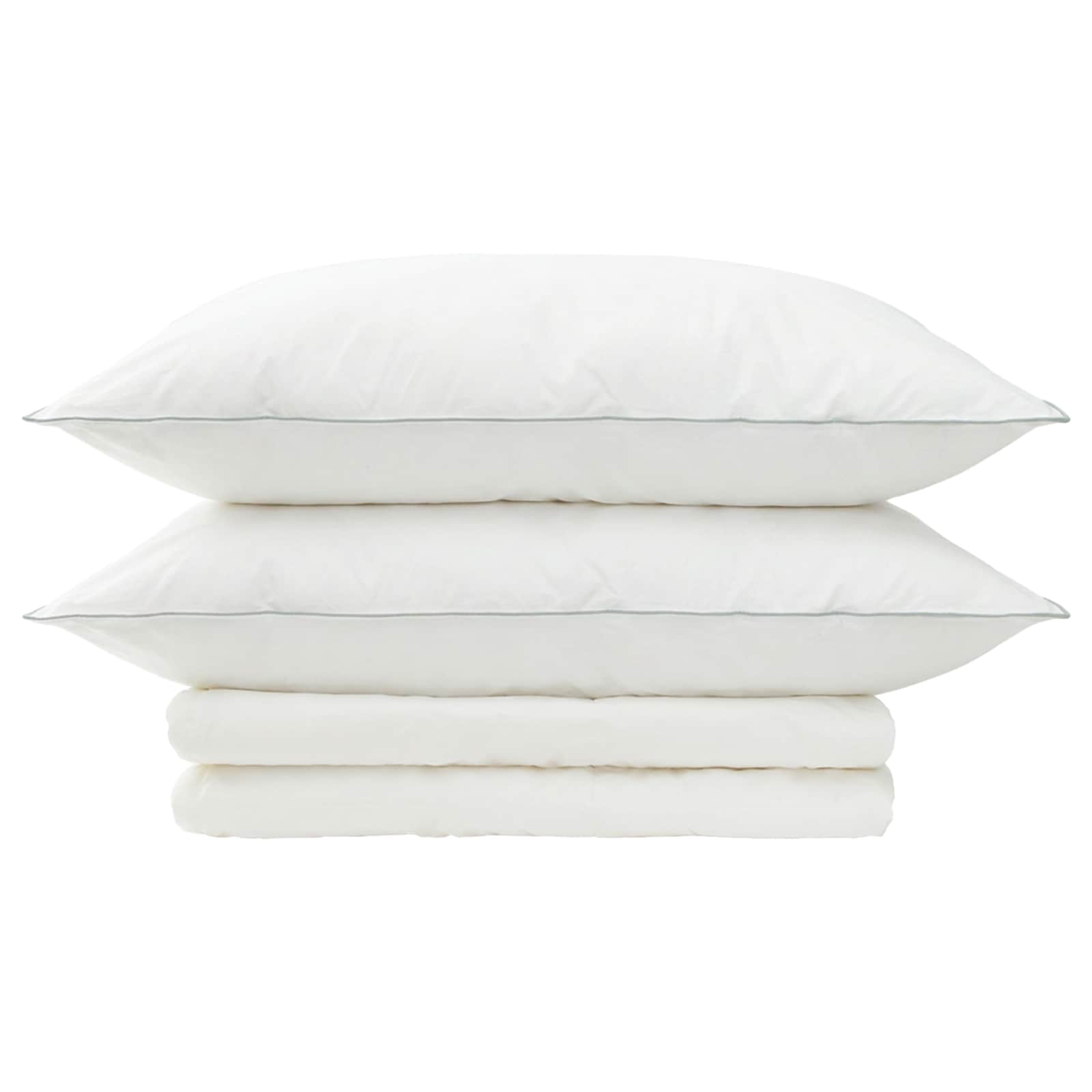 Dekbed en Kussen Set 3 pcs 240x260 cm Zomer 140 GSM Wol Wit image 6