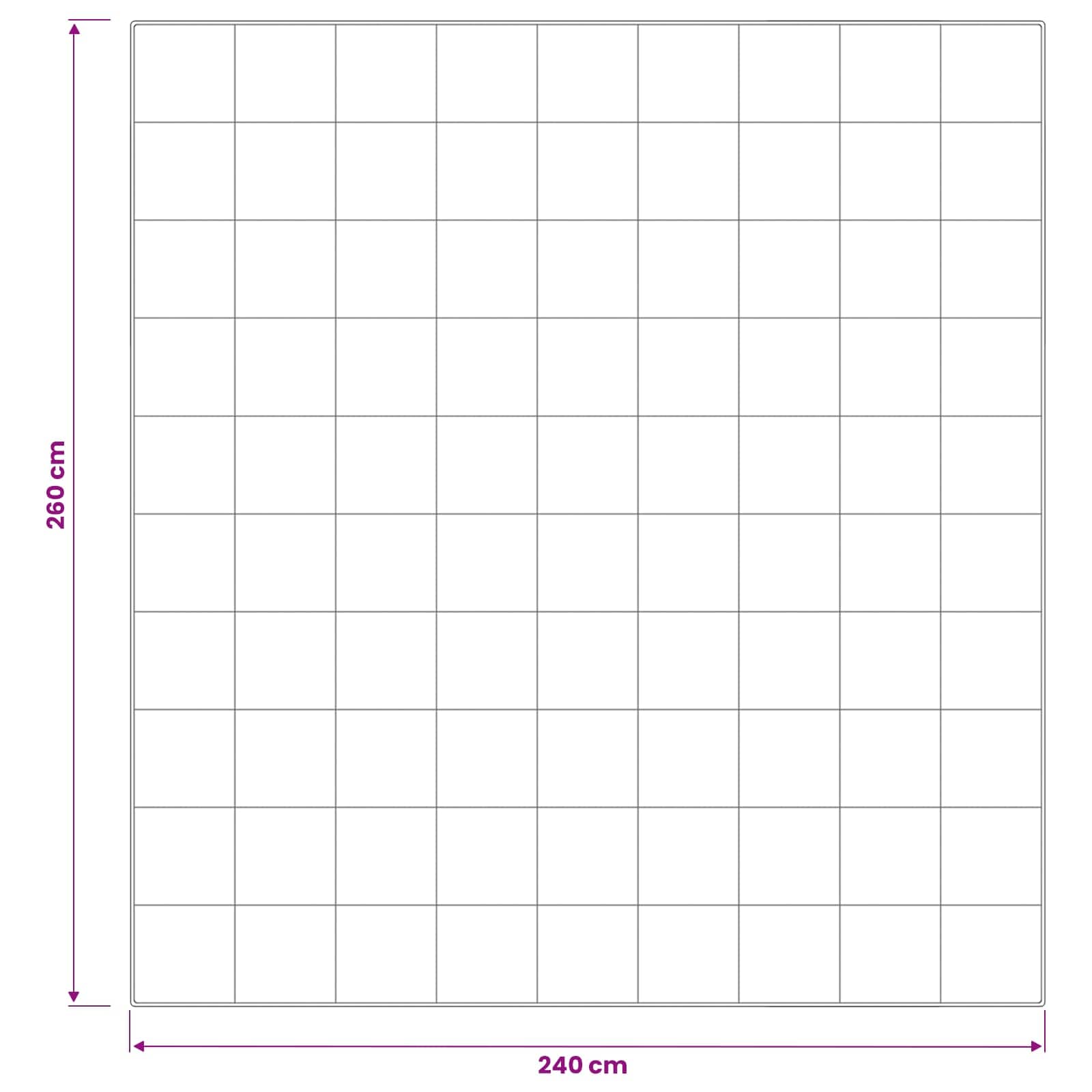 Dekbed en Kussen Set 3 pcs 240x260 cm Zomer 140 GSM Wol Wit image 11