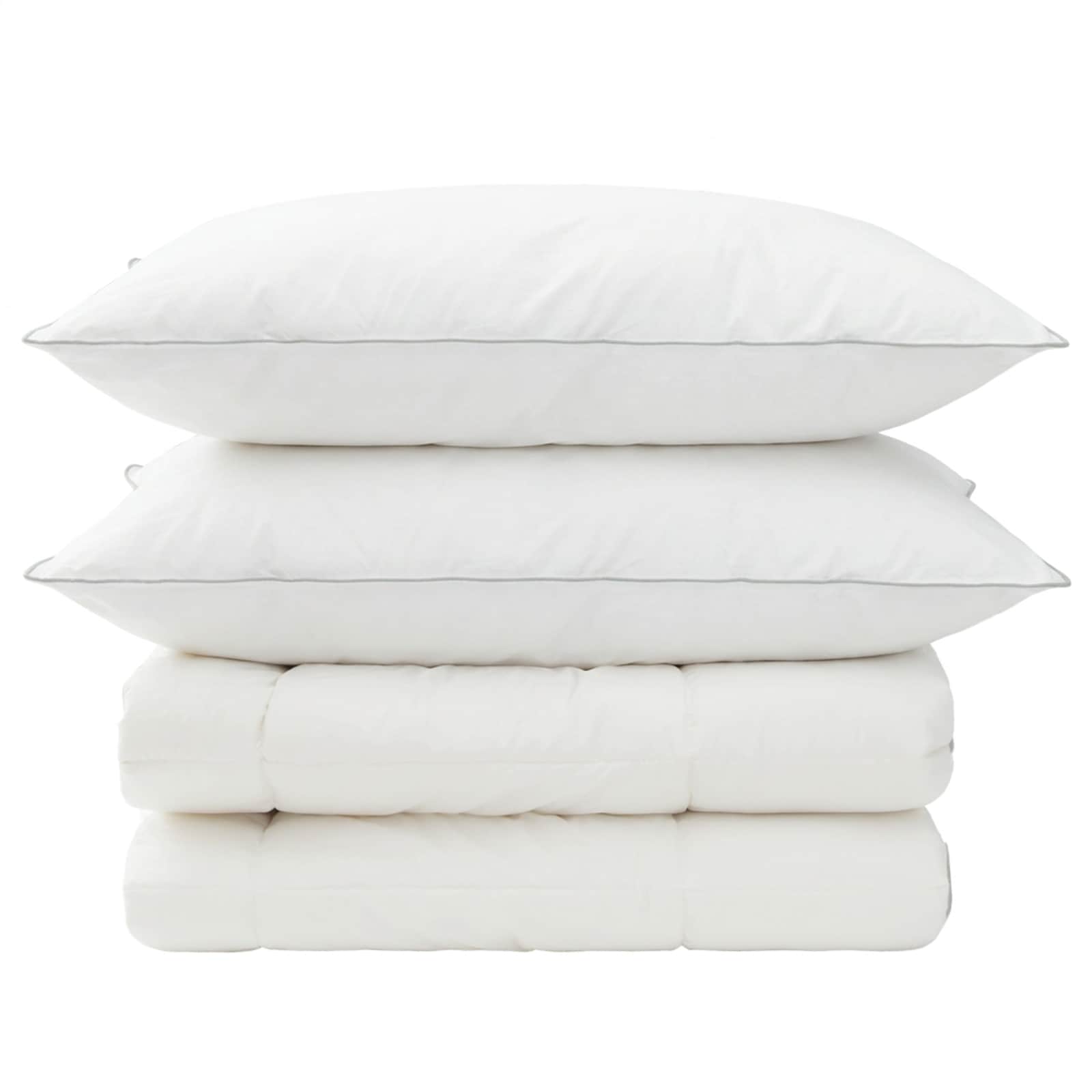 Dekbed en Kussen Set 3 pcs 200x200 cm 4 seizoenen 220 GSM Wol image 6