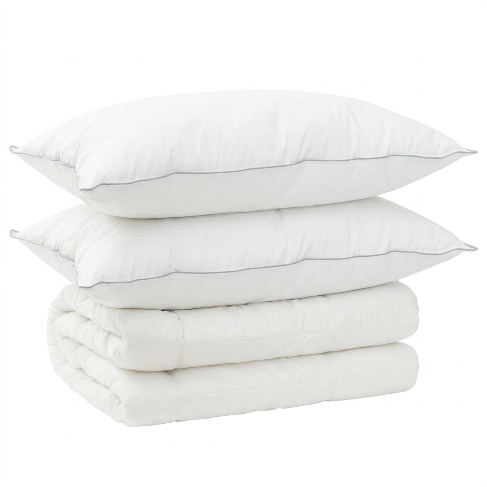 Dekbed en Kussen Set 3 pcs 240x260 cm 4 seizoenen 220 GSM Wol image 2