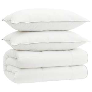 vidaXL Tekk ja padjakomplekt 3 tk 200x200 cm 4 aastaaega 140+220 GSM