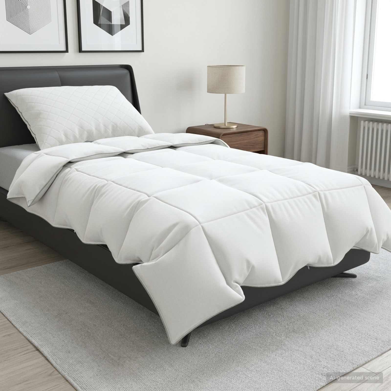 90% ganzen dons dekbedset FULDA 2 st 137 x 200 cm Zomer 100 GSM image 1