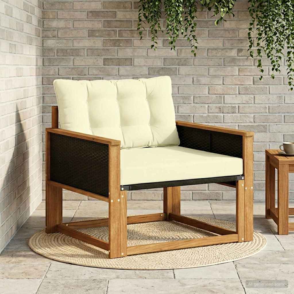 vidaXL Set de canapele de exterior Lemn solid de Acacia și Textilene