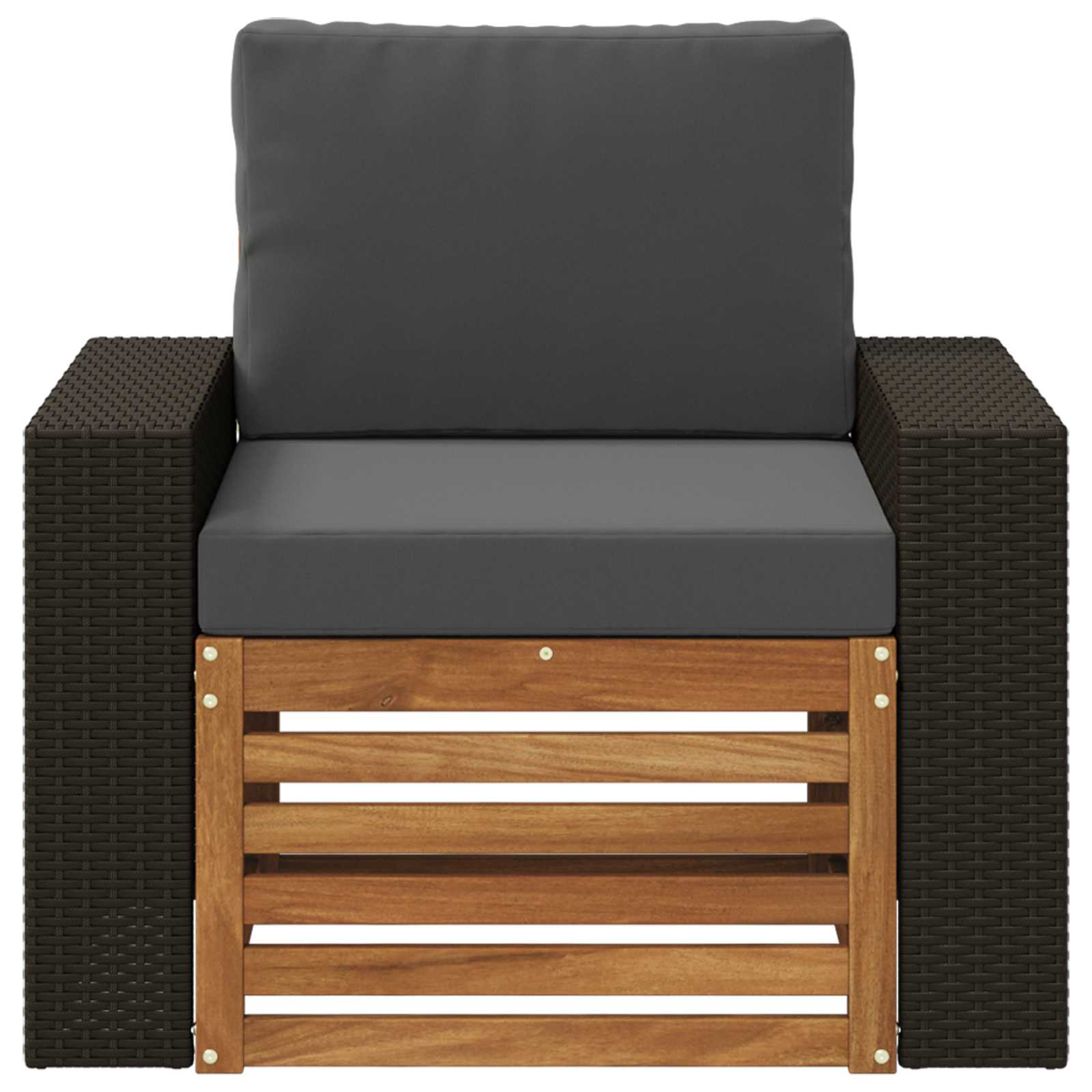 Buiten Midden Sofa Massief Acaciahout Naturel image 3