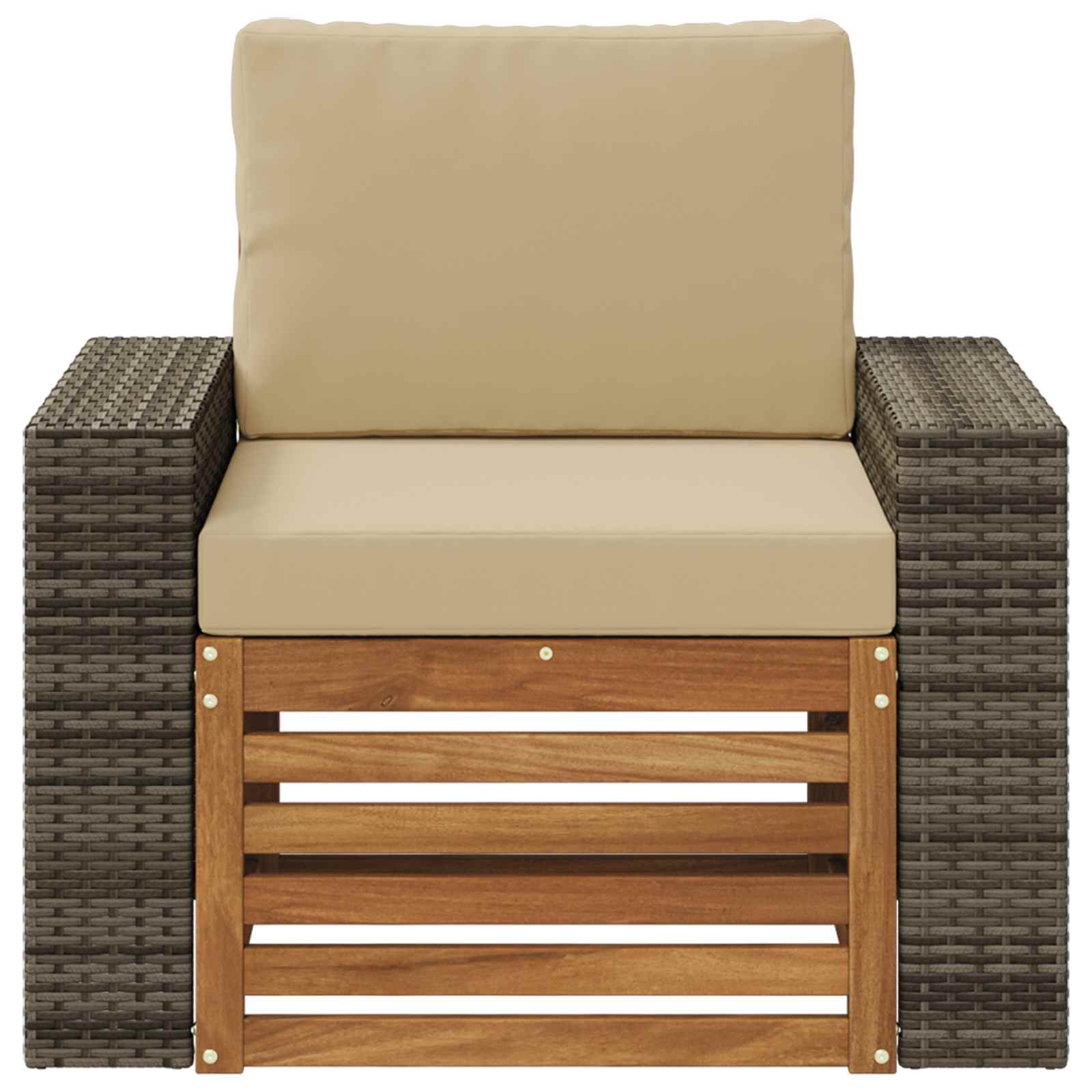 Buiten Midden Sofa Massief Acaciahout Naturel image 3