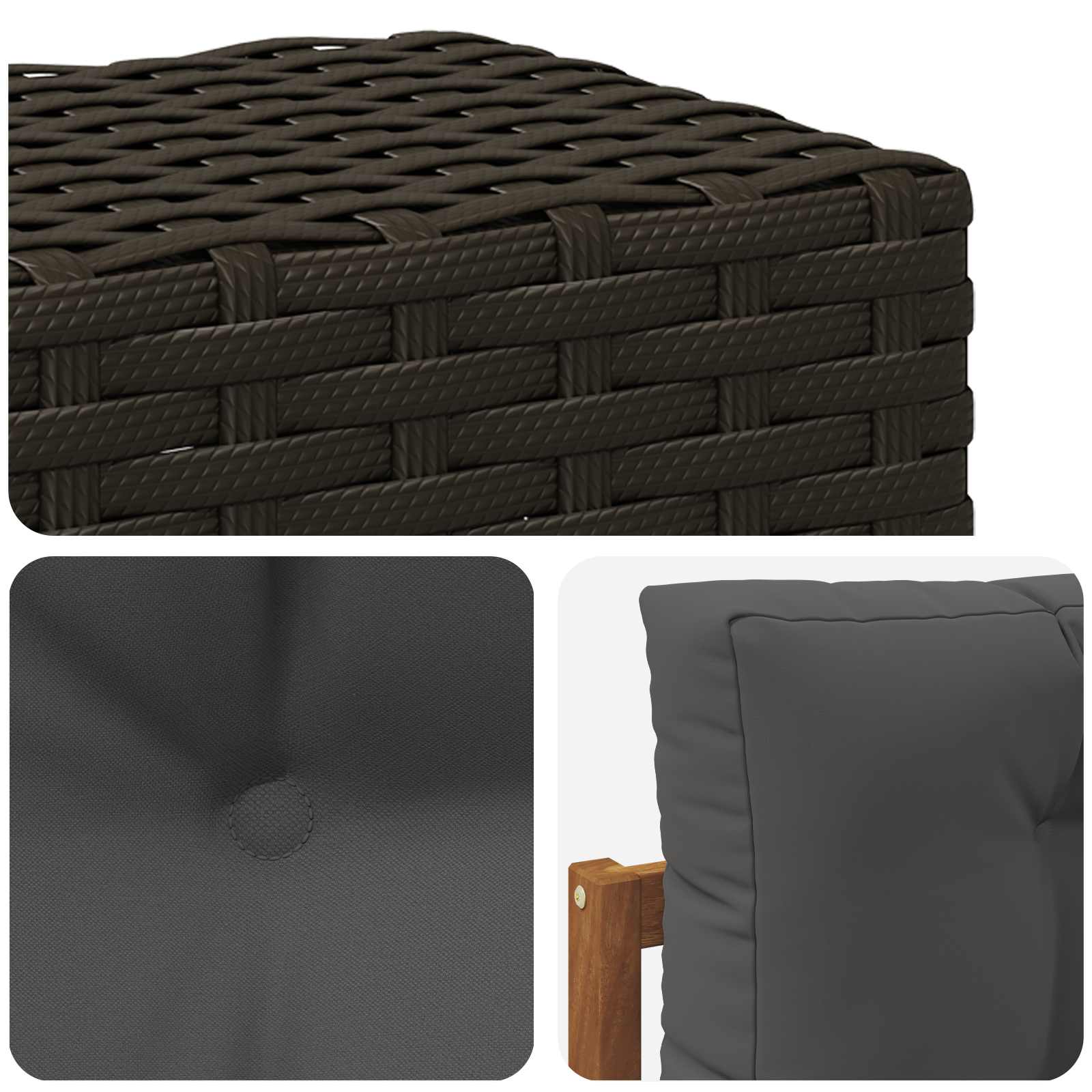 Buiten Midden Sofa Massief Acaciahout Naturel image 6