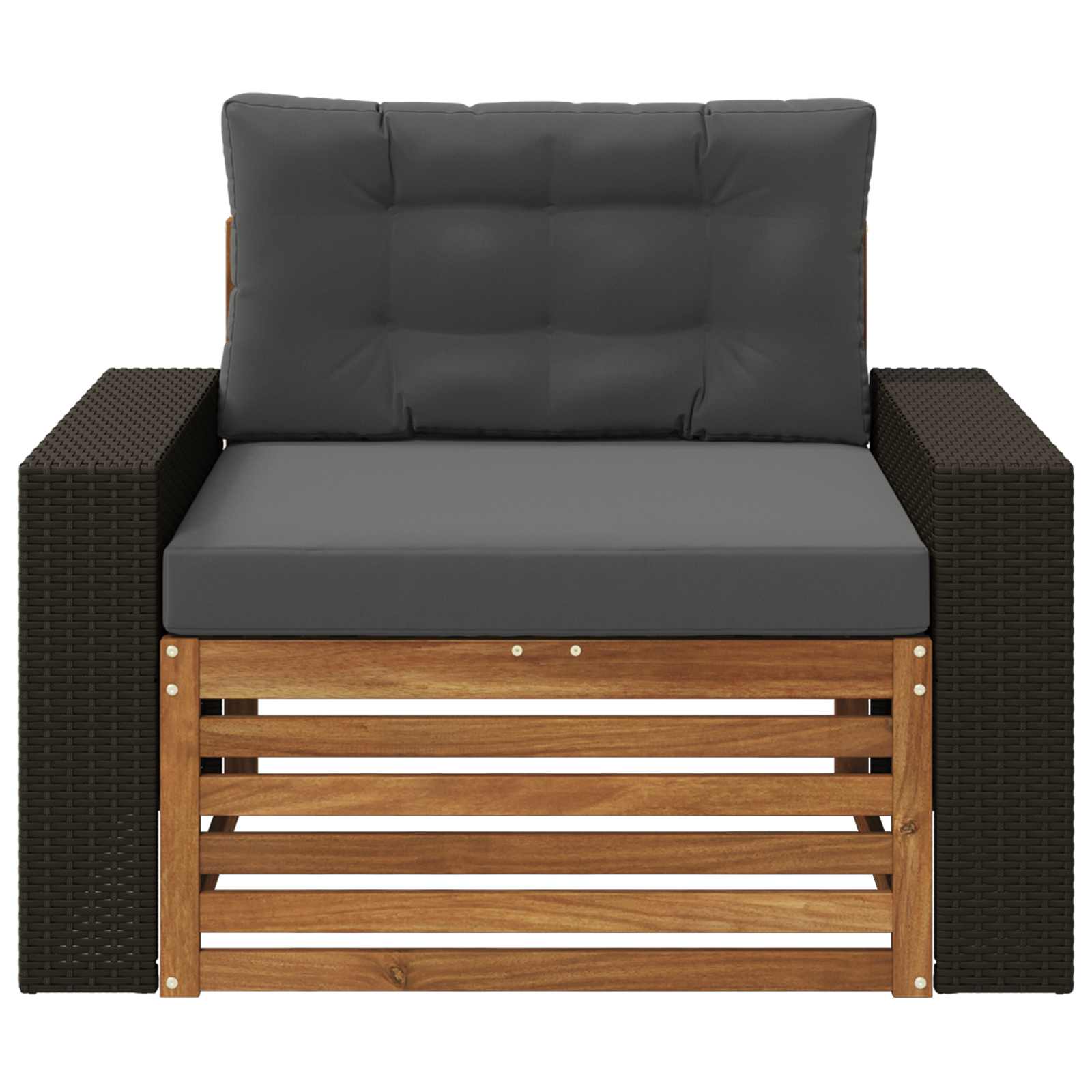 Buiten Midden Sofa Massief Acaciahout Naturel image 3