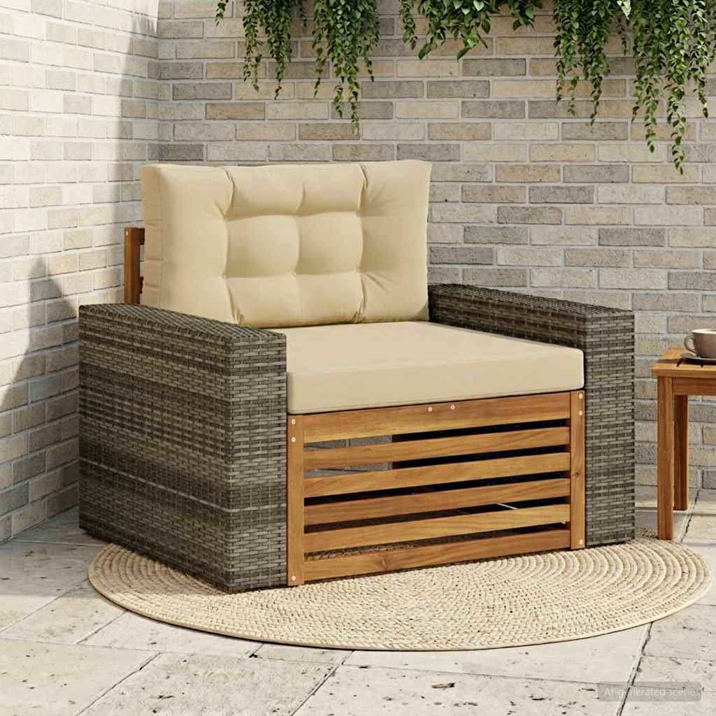 Buiten Midden Sofa Massief Acaciahout Naturel image 1