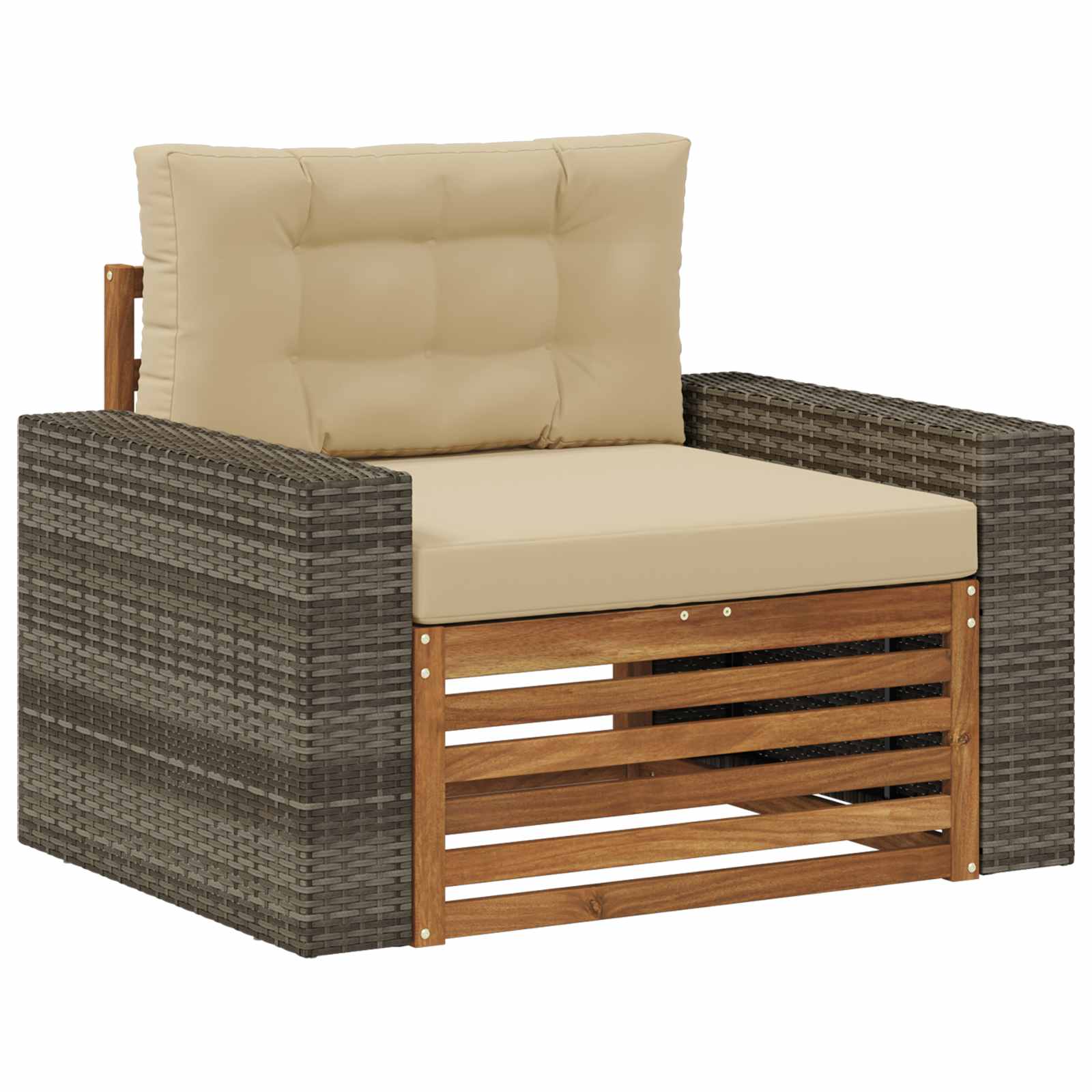 Buiten Midden Sofa Massief Acaciahout Naturel image 2