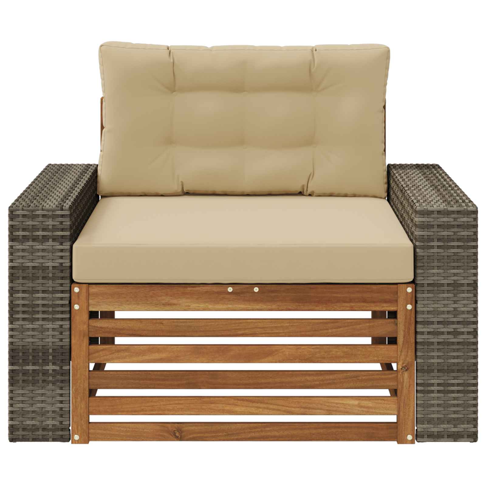 Buiten Midden Sofa Massief Acaciahout Naturel image 3