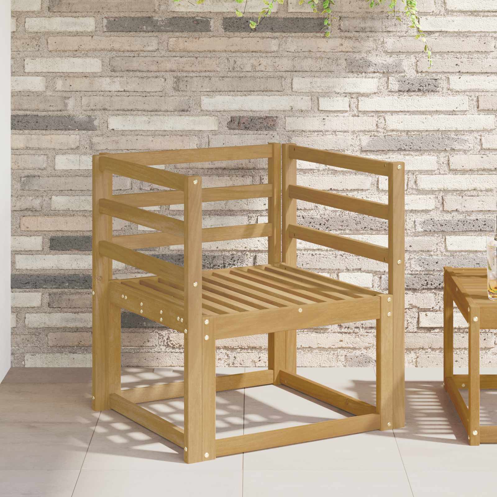 vidaXL Set de canapele de exterior Lemn Solid de Acacia Alb