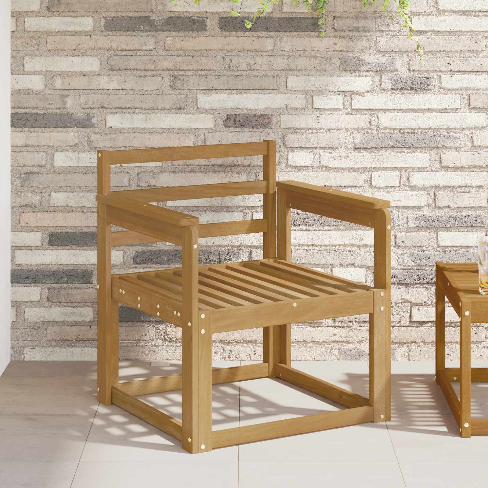 vidaXL Set de canapele de exterior Lemn Solid de Acacia Alb