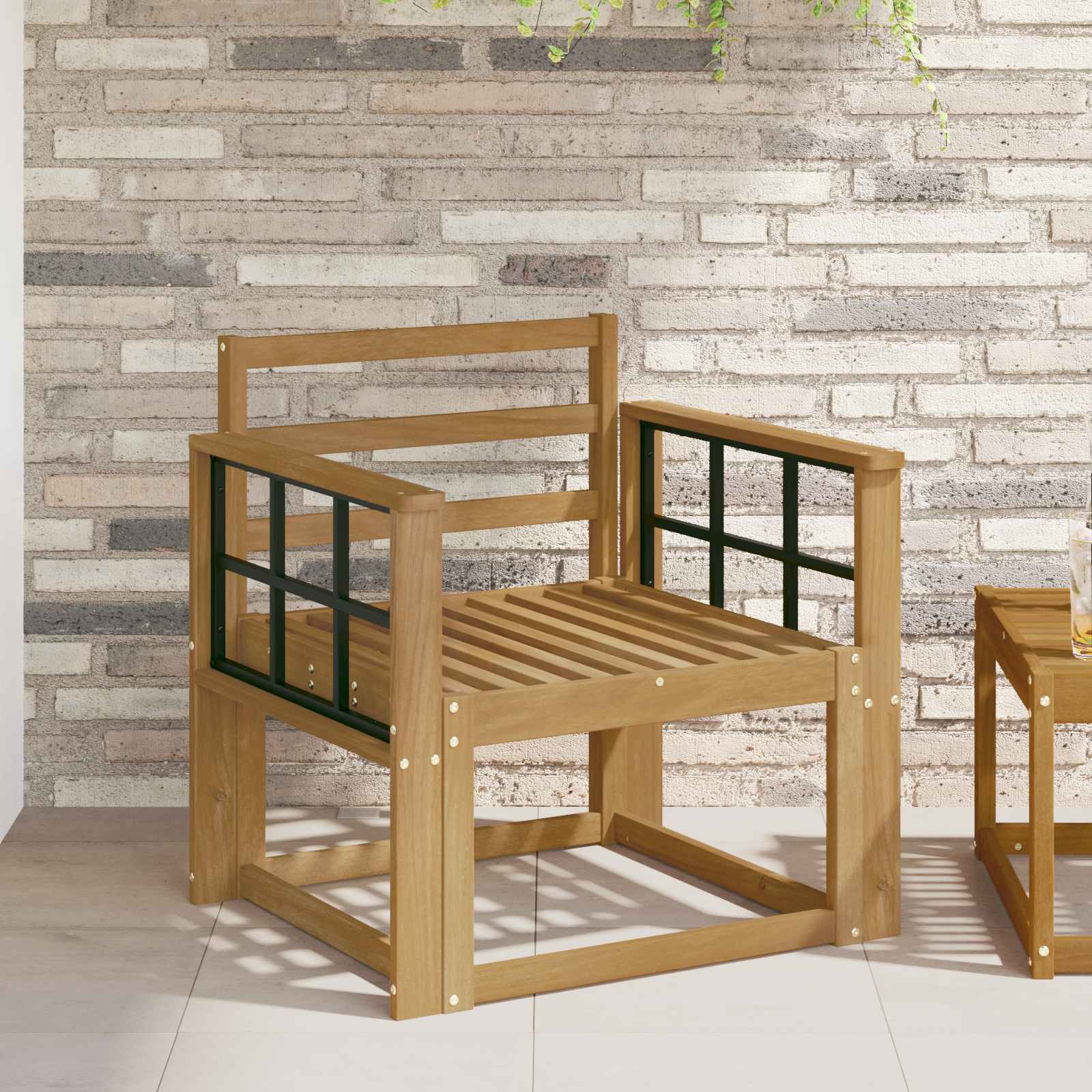 vidaXL Set de canapele de exterior Lemn Solid de Acacia Alb