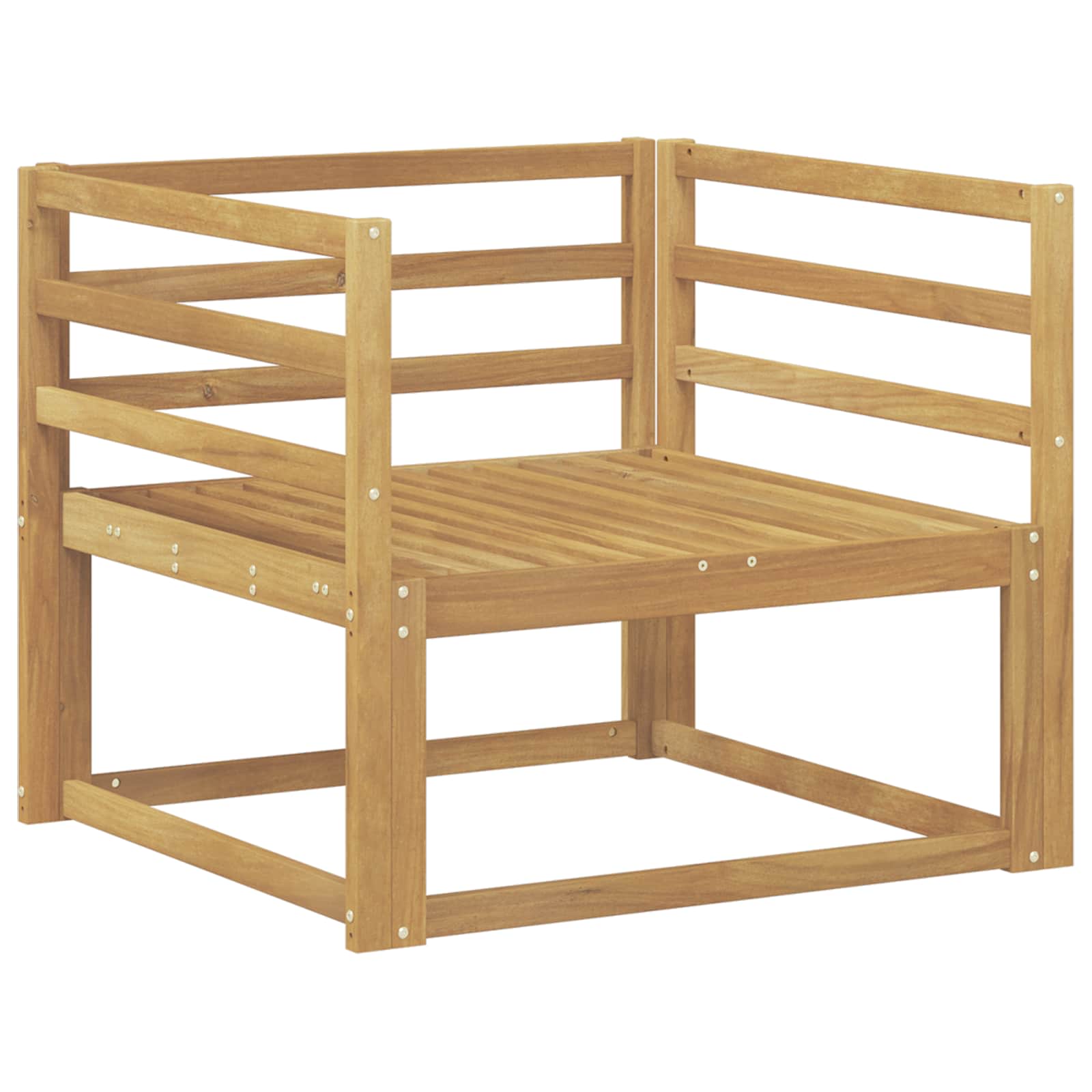 Buiten Midden Sofa Massief Acaciahout Wit image 2
