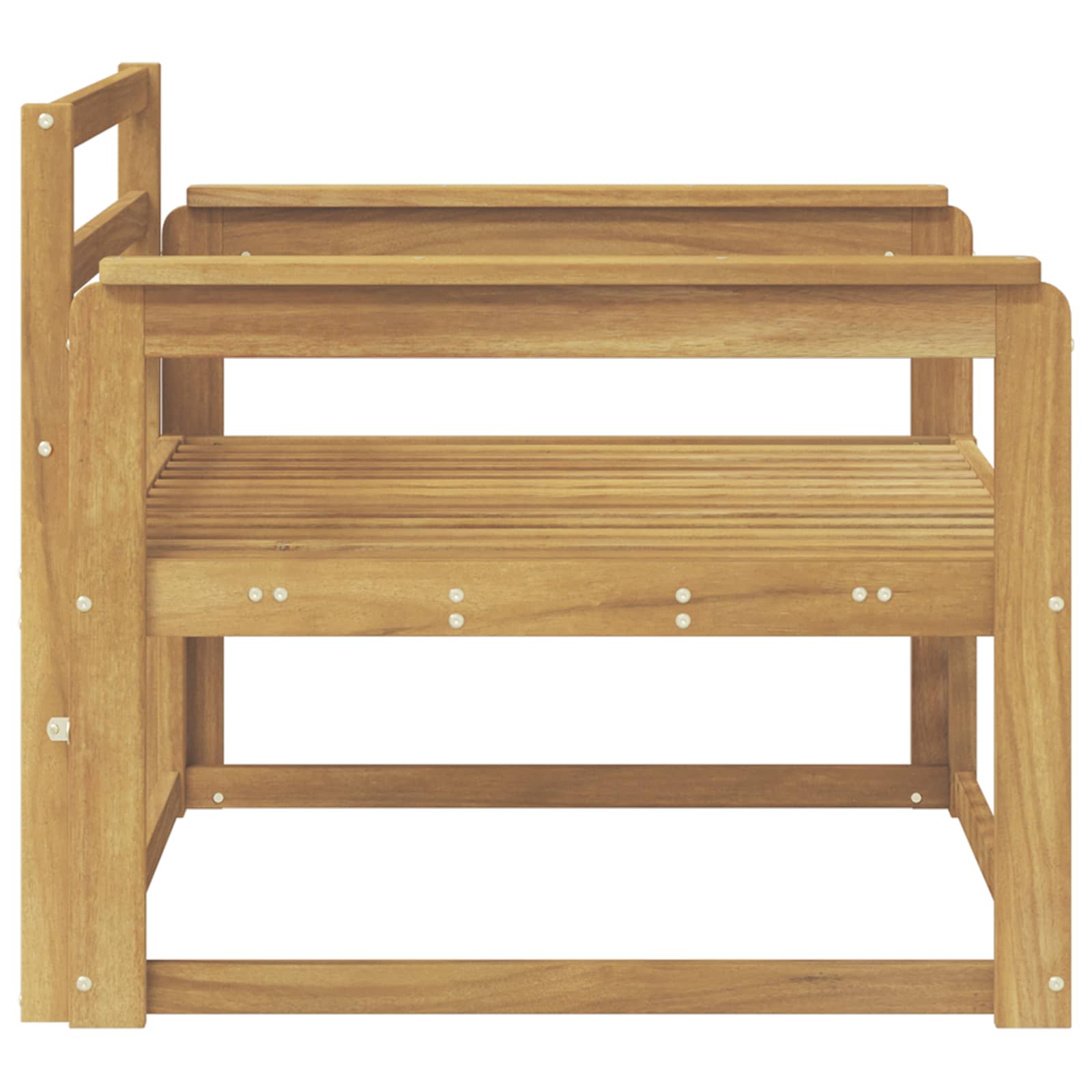 Buiten Midden Sofa Massief Acaciahout Wit image 4