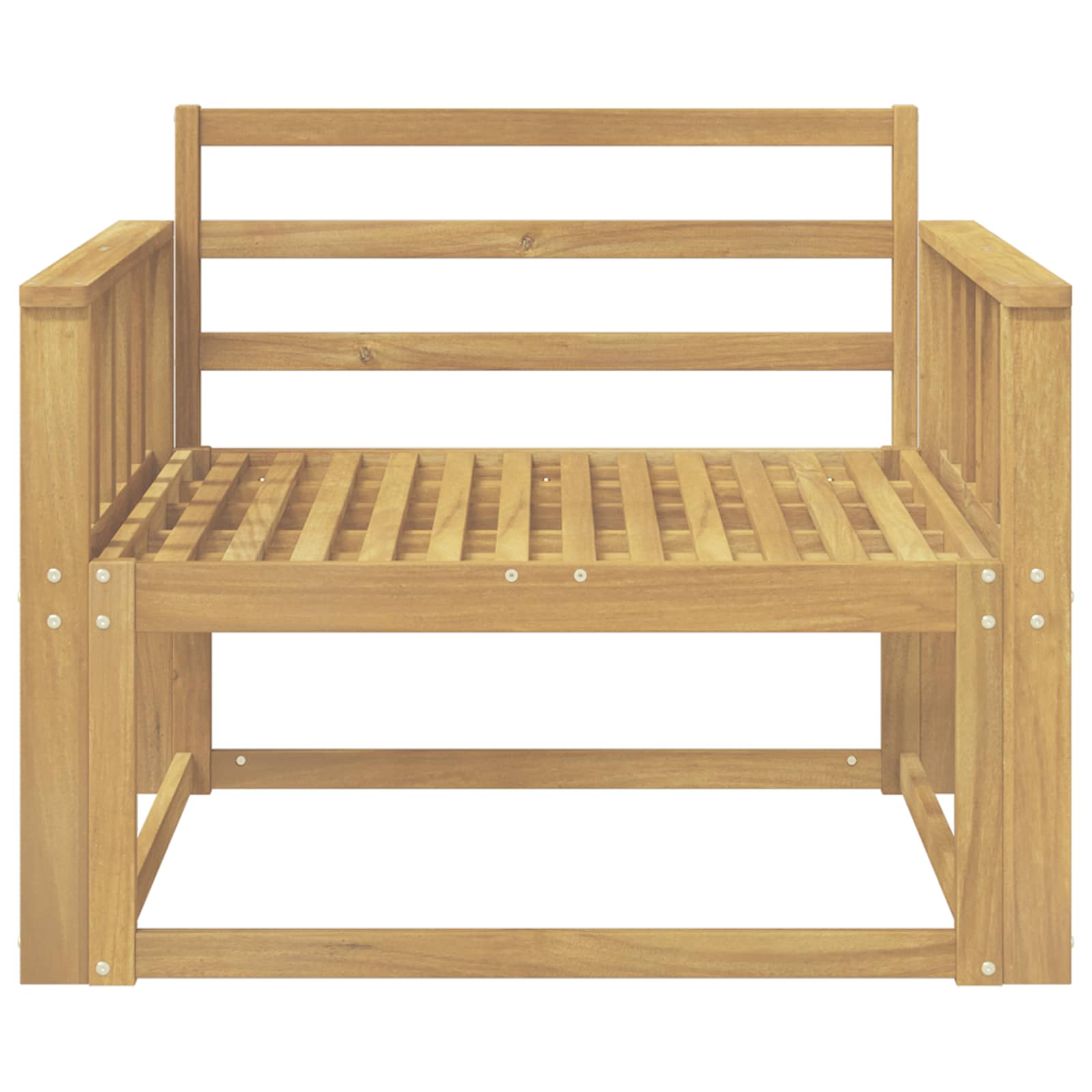 Buiten Midden Sofa Massief Acaciahout Wit image 3