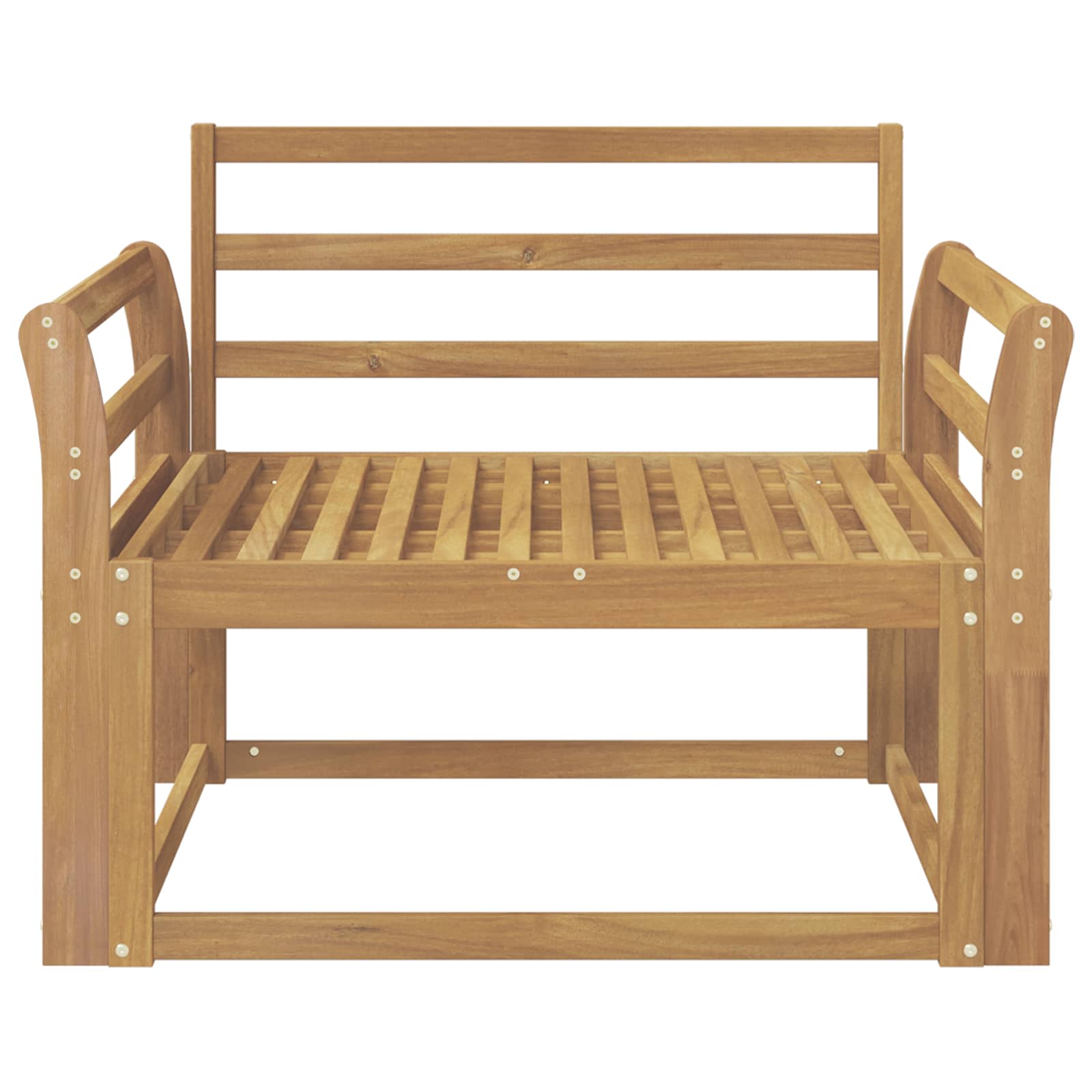 Buiten Midden Sofa Massief Acaciahout Wit image 3