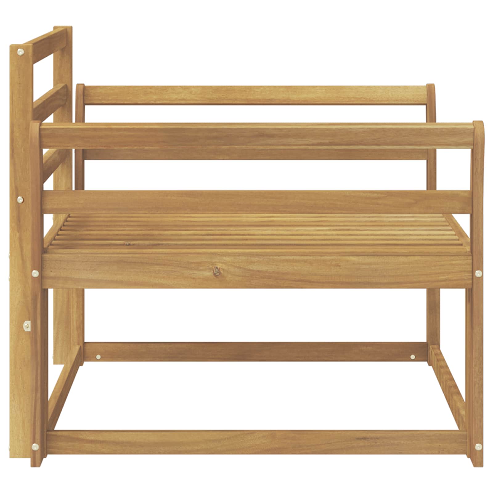 Buiten Midden Sofa Massief Acaciahout Wit image 4