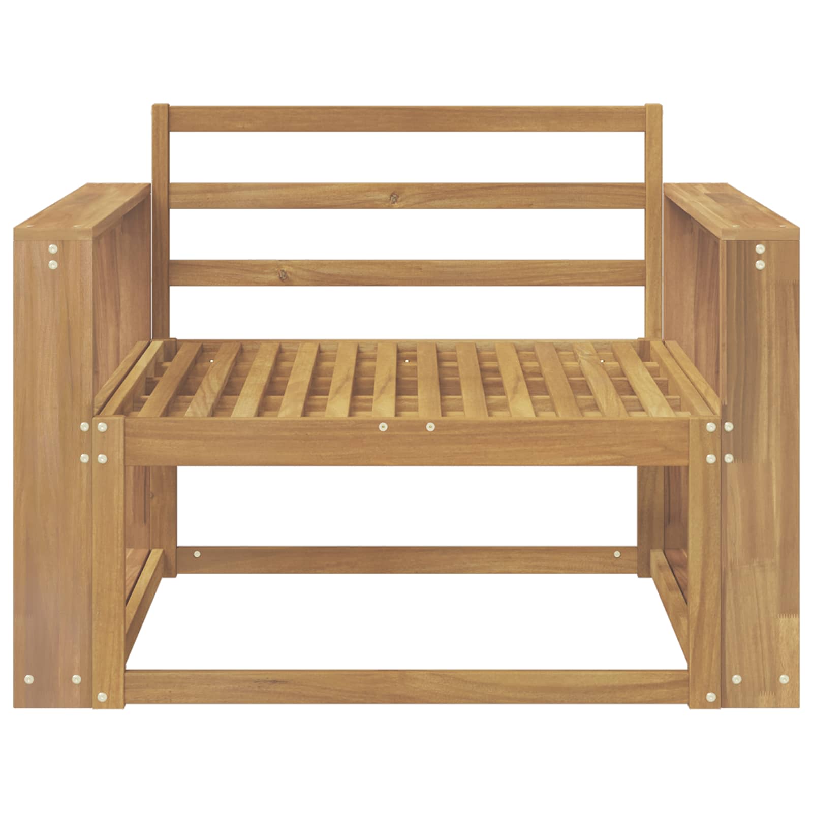 Buiten Midden Sofa Massief Acaciahout Wit image 3