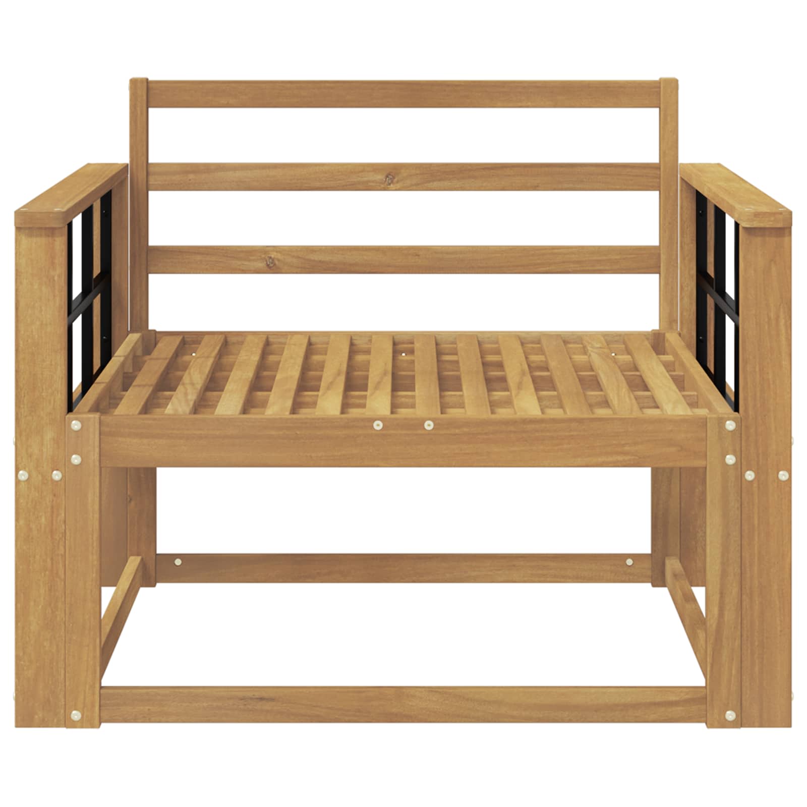 Buiten Midden Sofa Massief Acaciahout Wit image 3